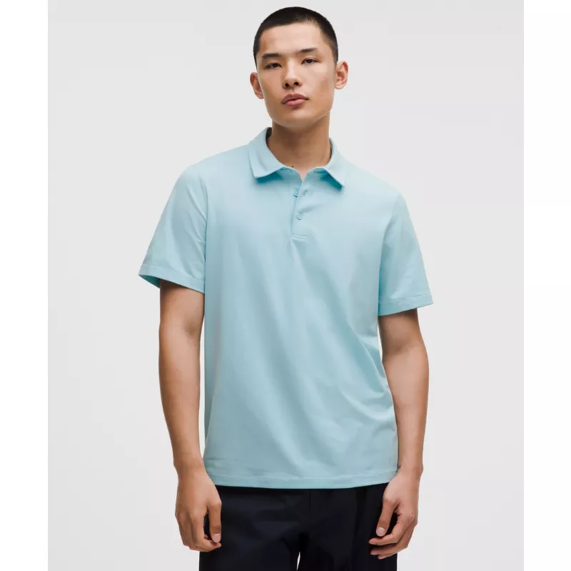 Soft Jersey Short-Sleeve Polo Shirt