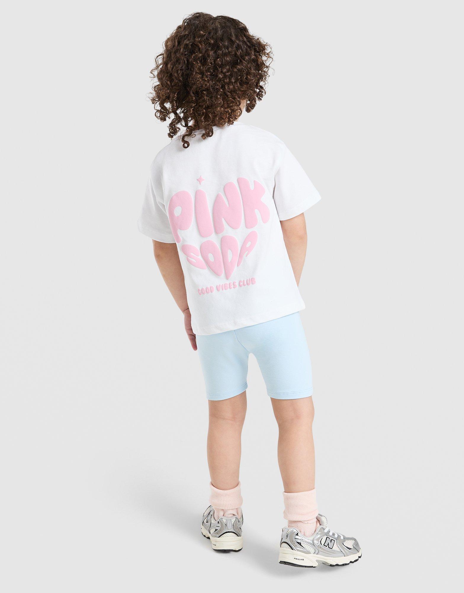 Pink Soda Sport Girls' Heart T-Shirt/Shorts Set Infant