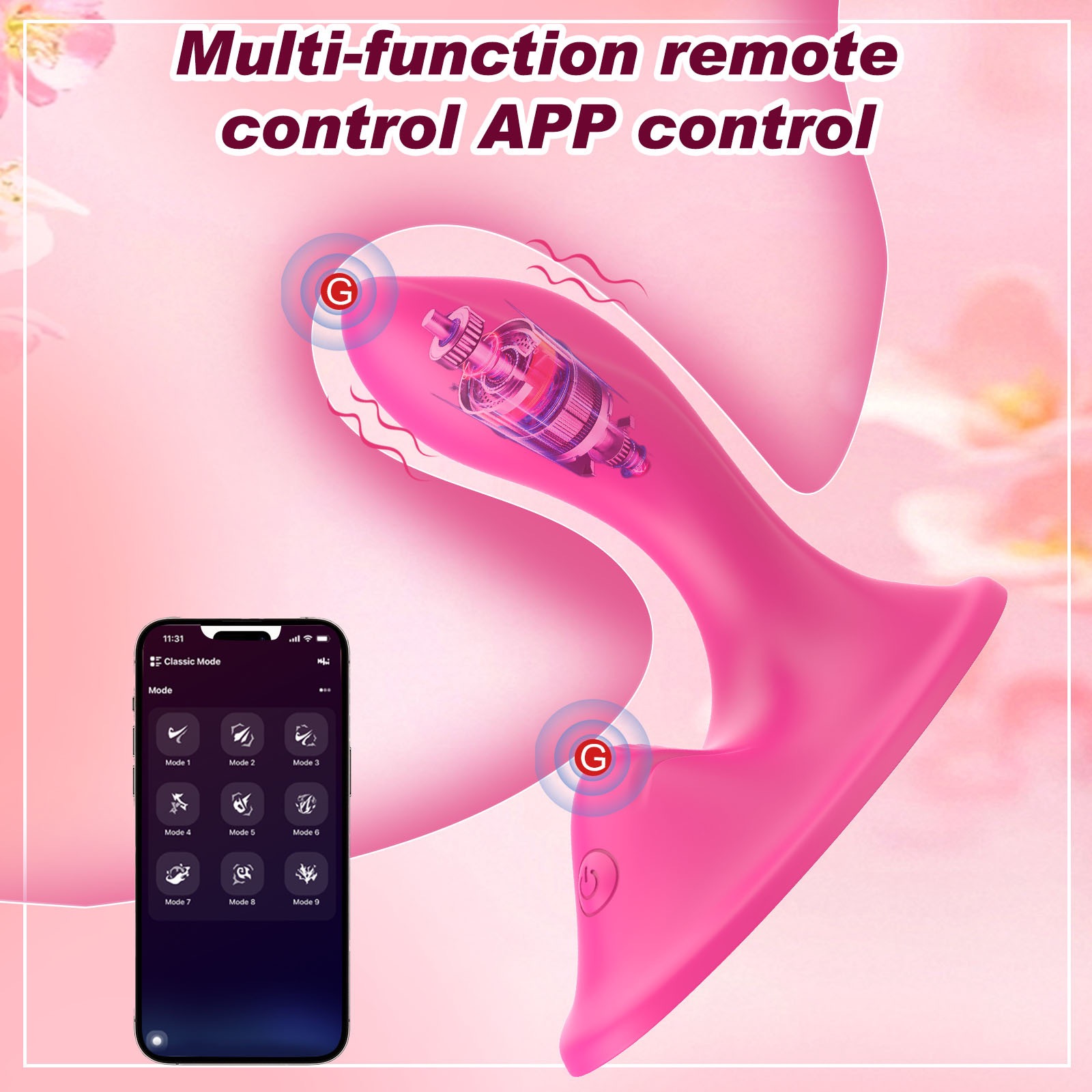 Dual Vibration Cushion Wearable Clitoral G Spot Vibrator