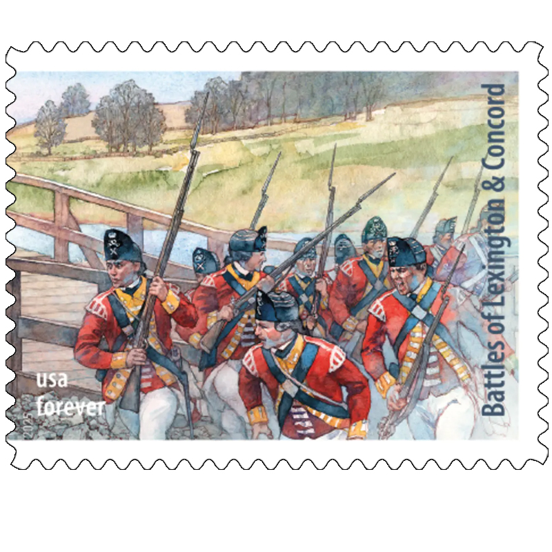 2025 Battlefields of the American Revolution Stamps Sheet of 15
