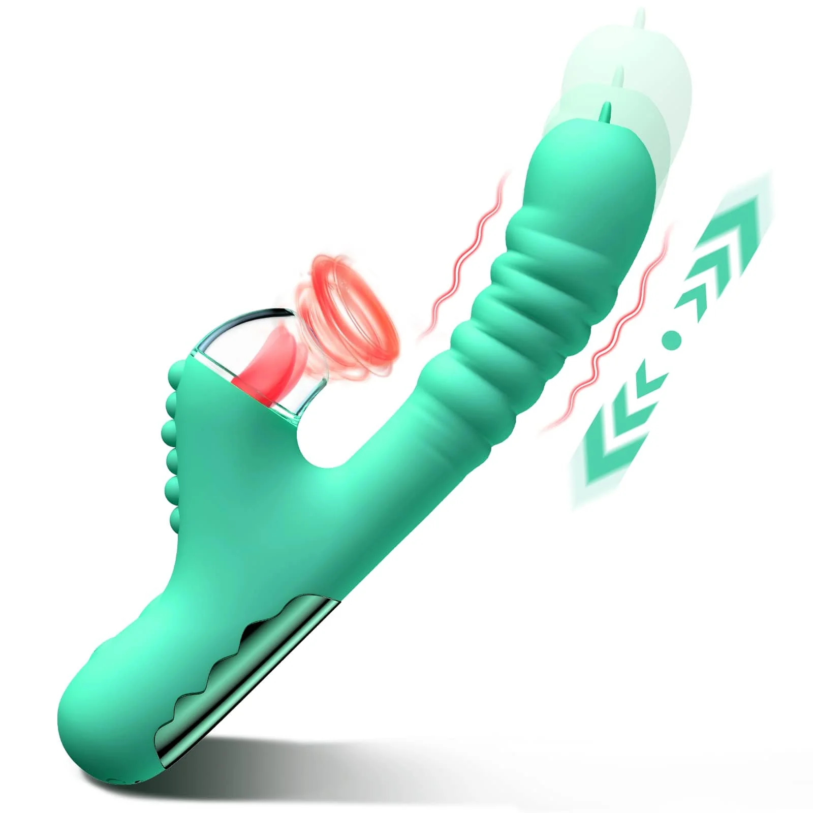 Mlovexy - Small Dinosaur Vibrator Telescopic Tongue Sucking Clit Stimulation Vibrator