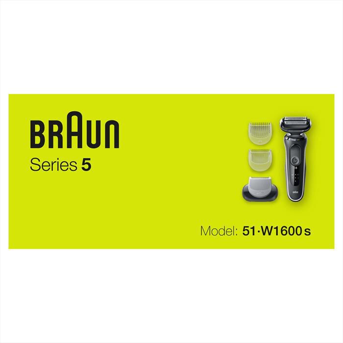BRAUN - Rasoio SERIES 5 51-W1600S-BIANCO