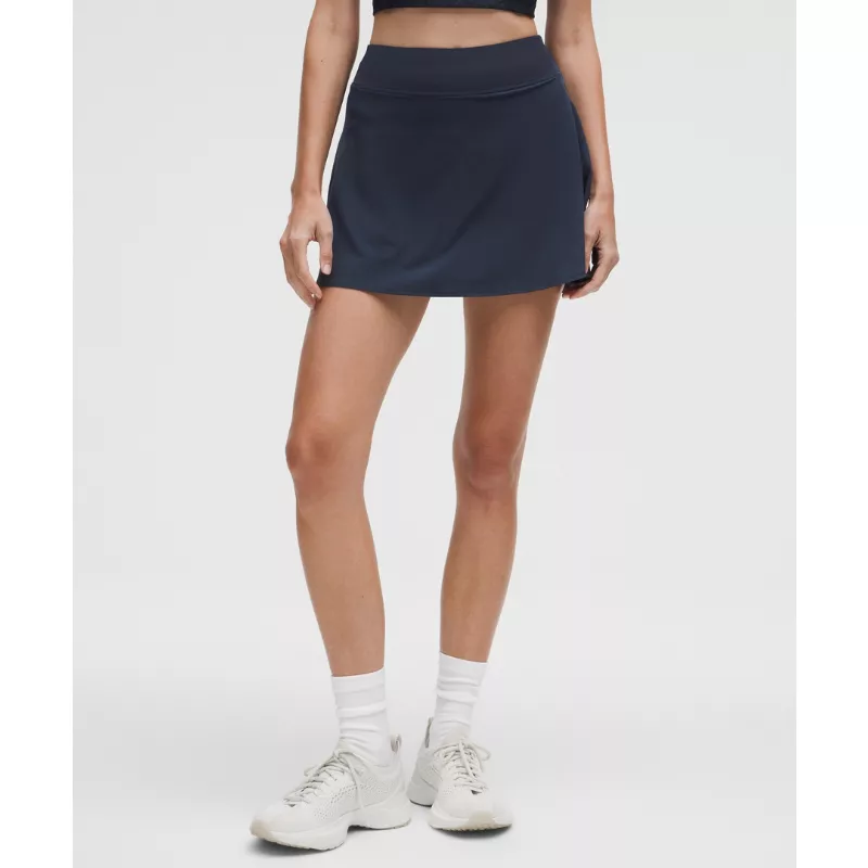 Lightweight High-Rise Tennis Skirt Stitched Logo