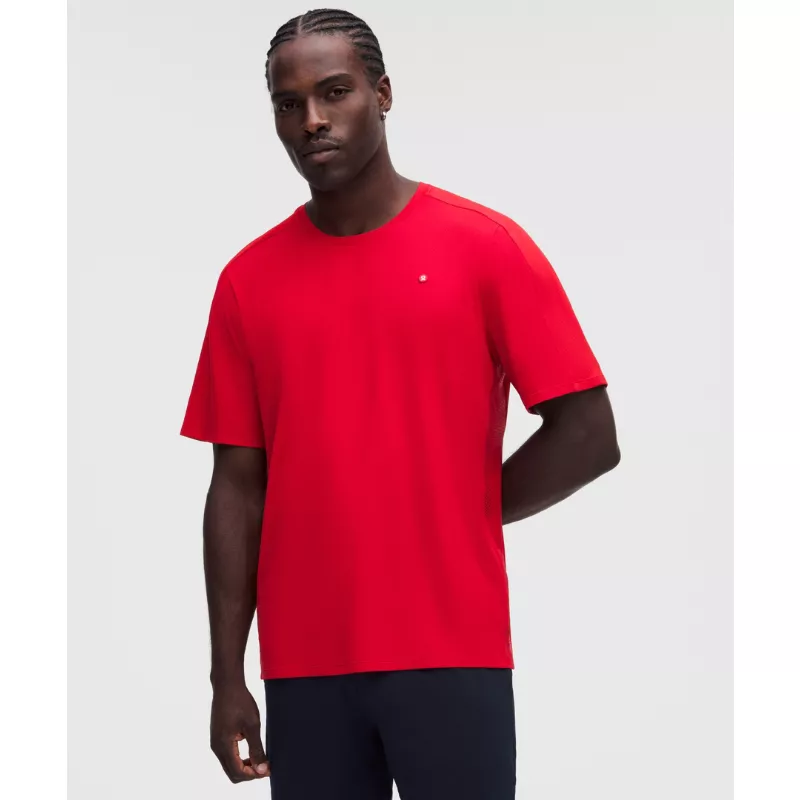 UV-Protective Mesh Panelled Tennis Shirt