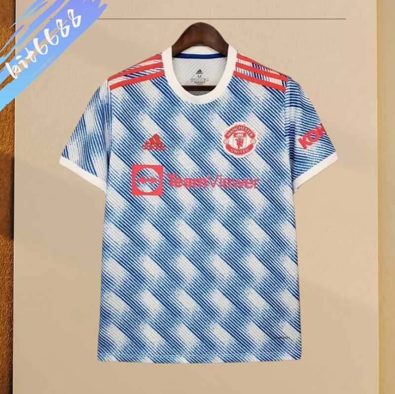 21/22 Manchester United Away retro football jersey