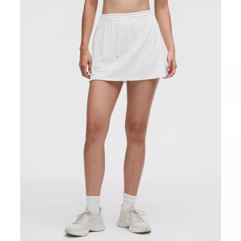 Ace Advantage High-Rise Knit Mesh Tennis Skirt