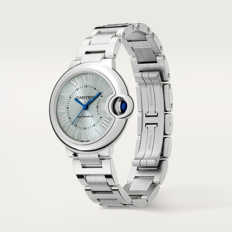 Ballon Bleu de Cartier watch Blue silvered sunray-brushed dial 33 mm