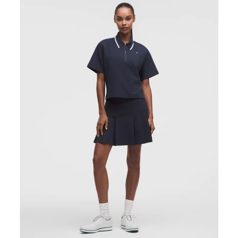 Cotton-Blend Pique Short-Sleeve Polo Shirt