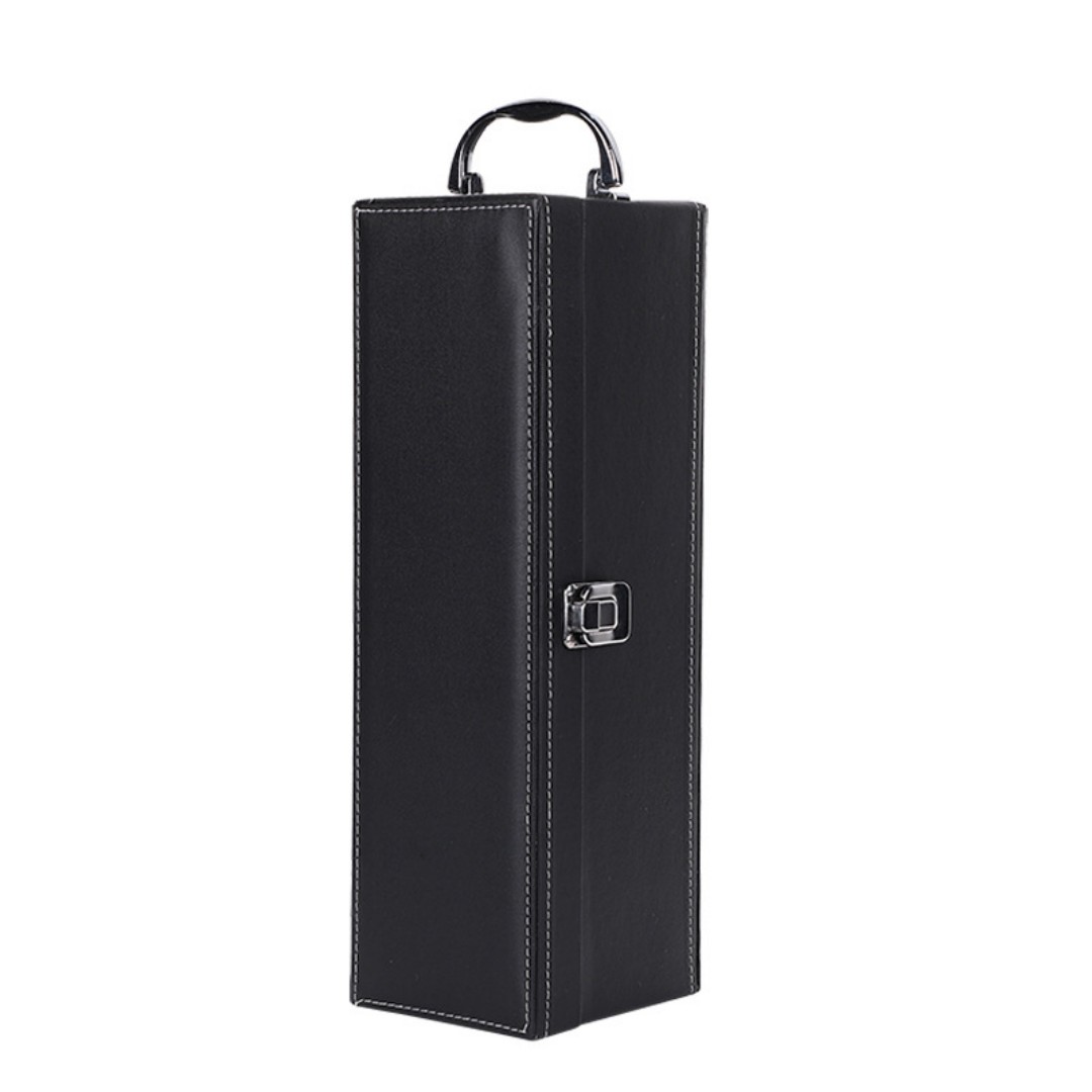 Direct-from-manufacturer wine gift boxes Single-bottle wine packaging boxes Available in multiple colors with custom logo printing