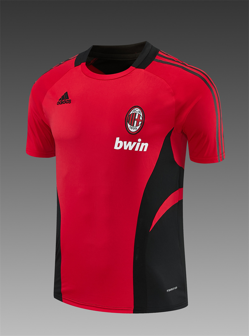 08/09 AC Milan retro training suit short sleeved football shirt