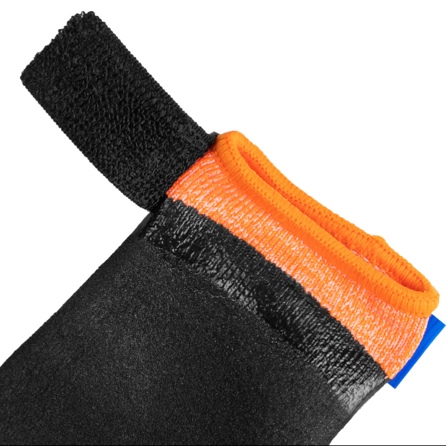 Non-stop dogwear Protector Botín Negro y Naranja para perros