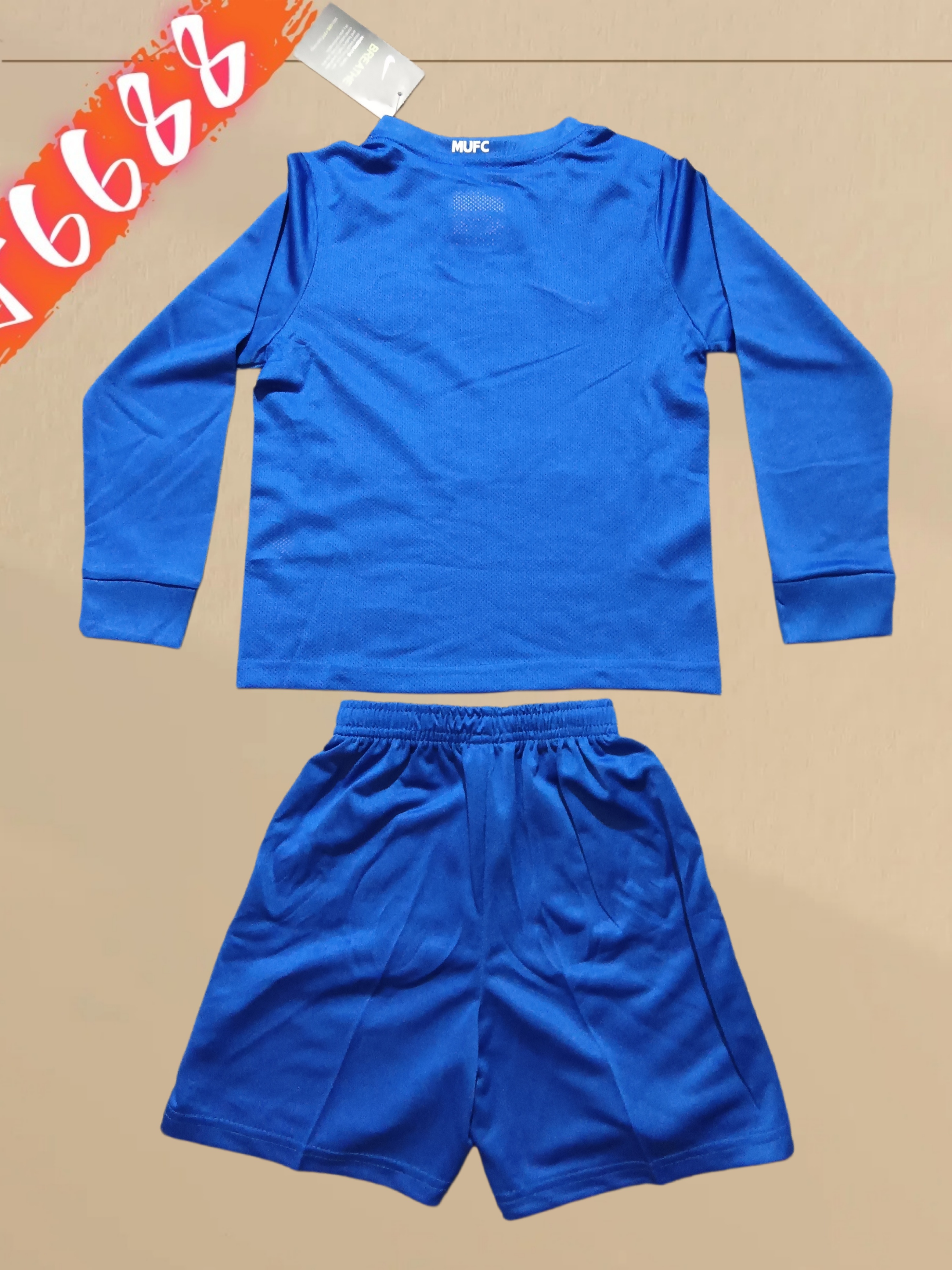 08/09 Manchester United Third Away long sleeves Retro Football Soccer Kids Kit