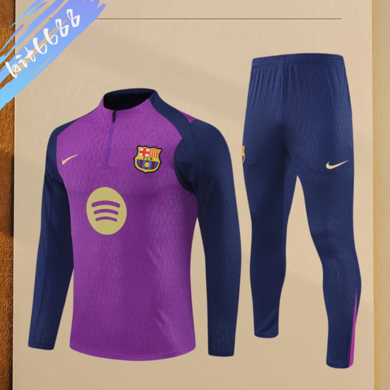 25/26 Barcelona Half Zip TrainingWear (Adult Kids Kit)