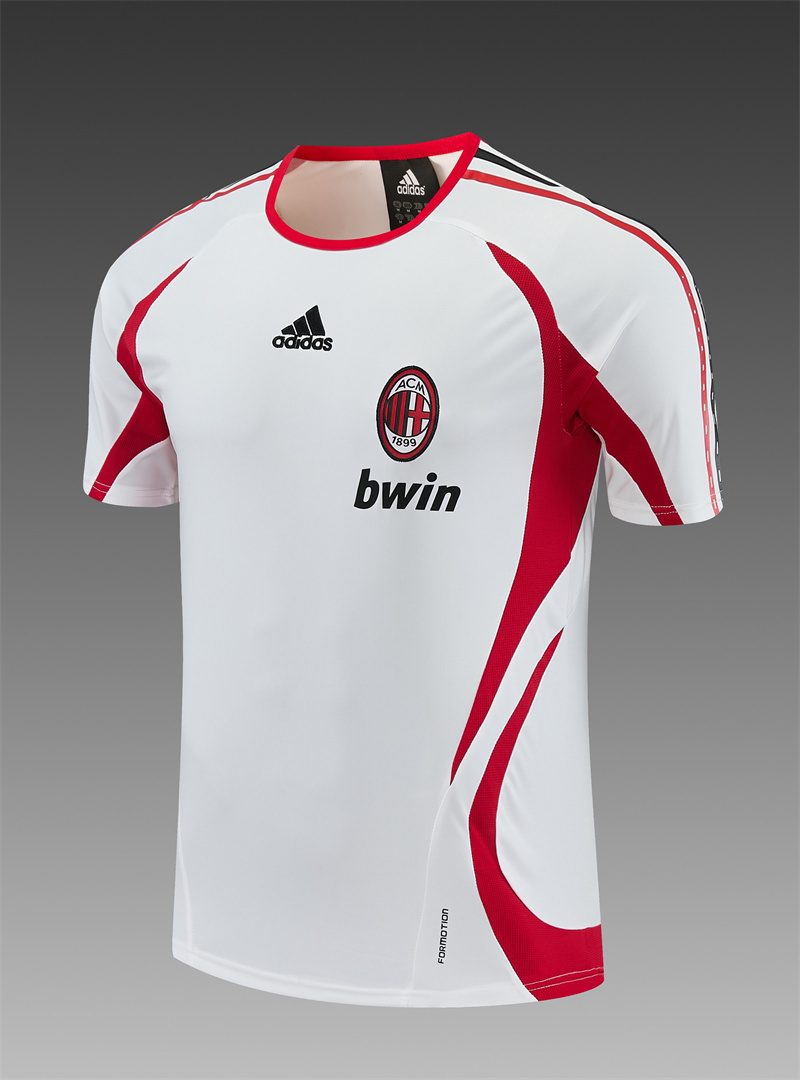06/07 AC Milan retro training suit short sleeved football shirt