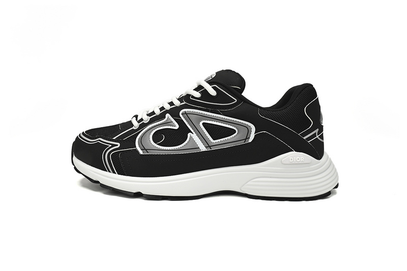 Dior Light Grey 'B30' Sneakers Black Coffee Color 3SN279ZND-H969