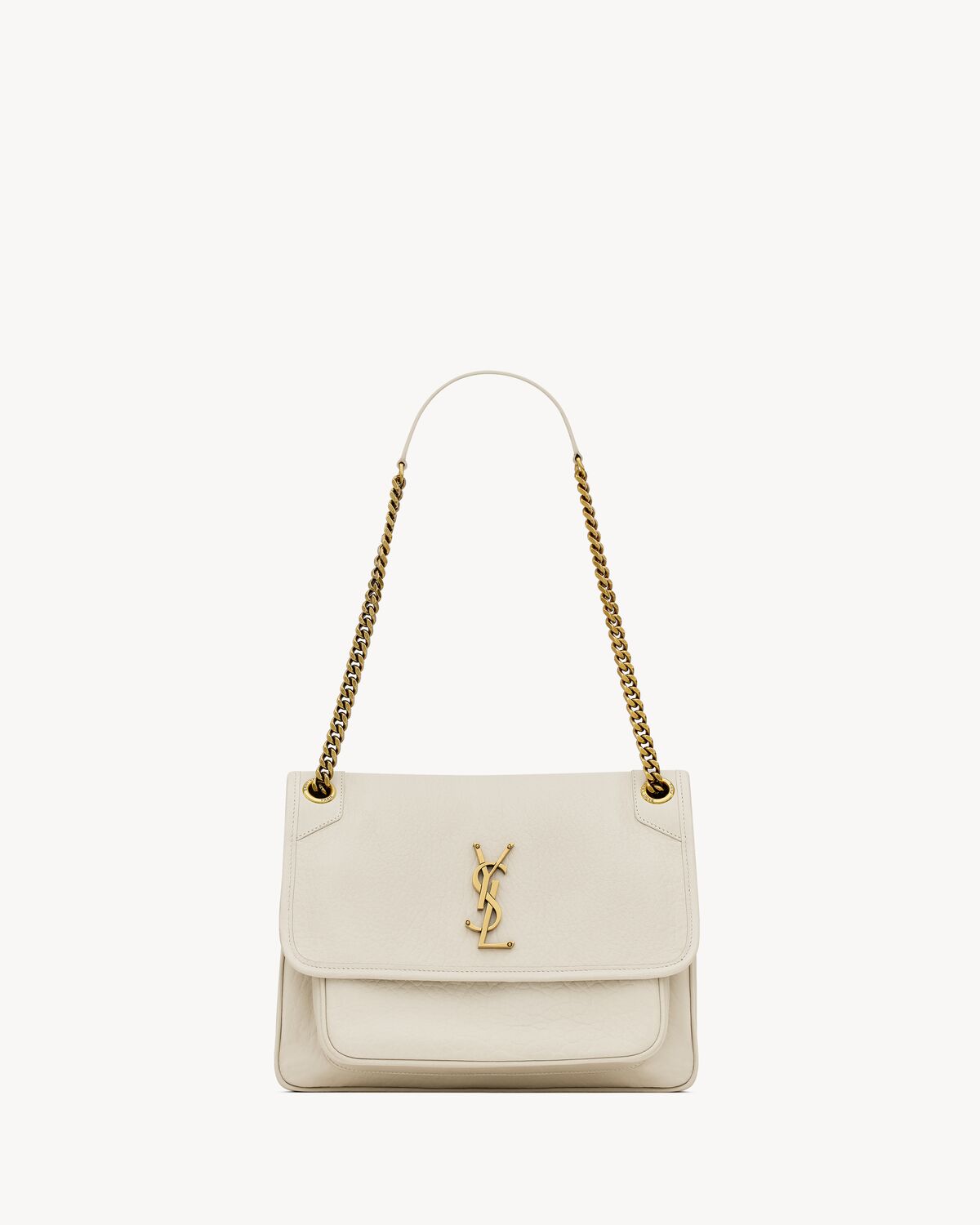 niki medium in grained lambskin BLANC VINTAGE