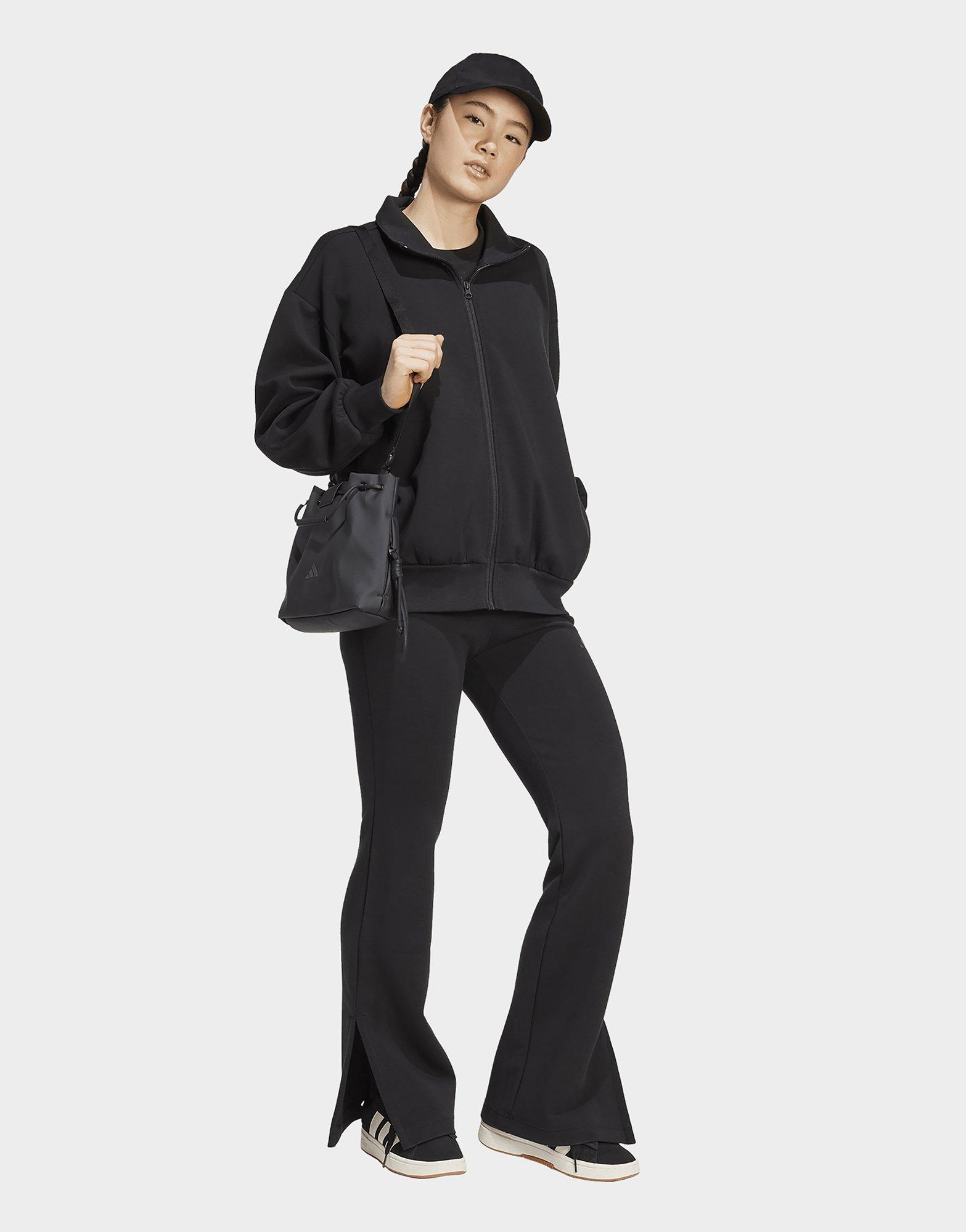 adidas Soft Lux Jacke, durchgehender Reißverschluss, locker geschnitten