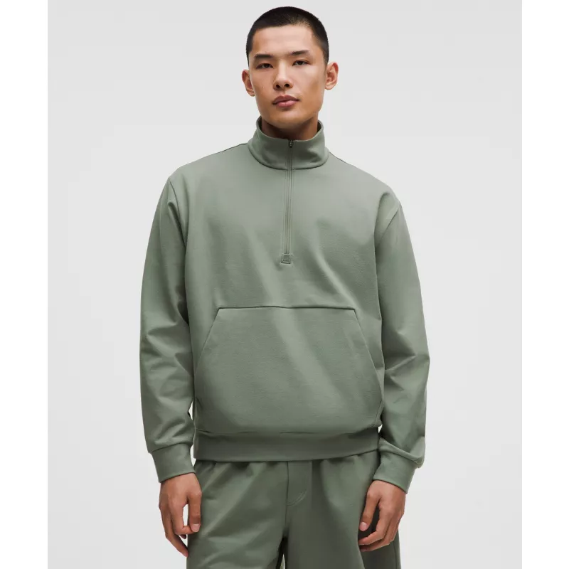 Heavyweight Soft Jersey Half Zip