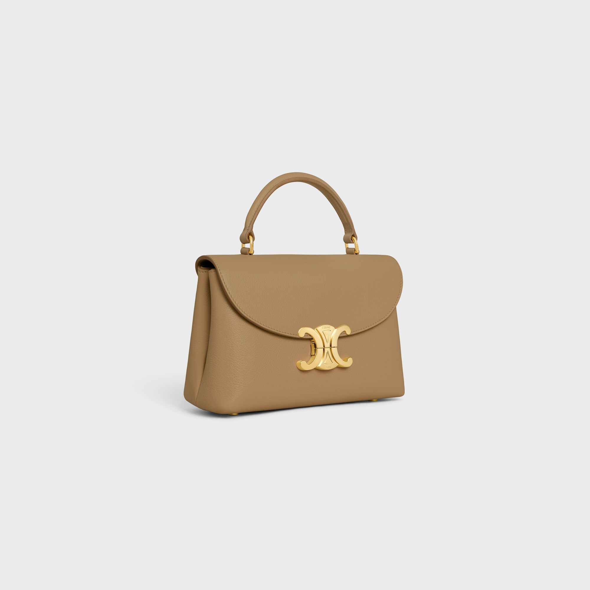 TEEN NINO BAG IN SUPPLE GRAINED CALFSKIN Smoked Brown