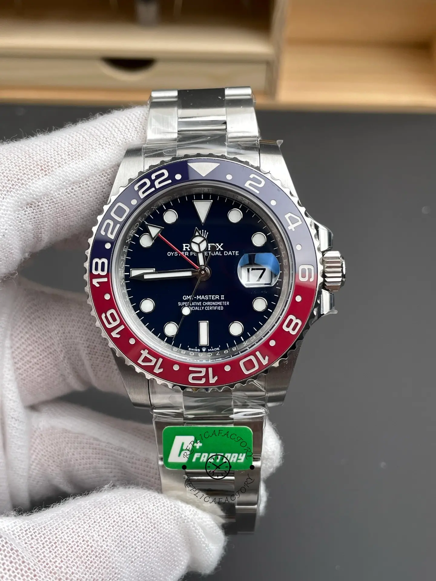 Rolex GMT-Master II 126719BLRO White Gold Blue Dial 40mm Mens Replica Watch