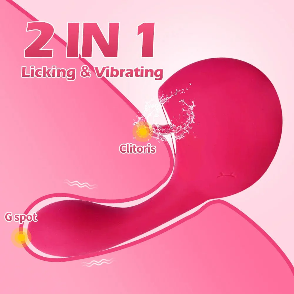 Mlovexy - Clitoral Licking G Spot Vibrator Clitoralis Stimulator for Women with 10 Licking Vibrating Modes