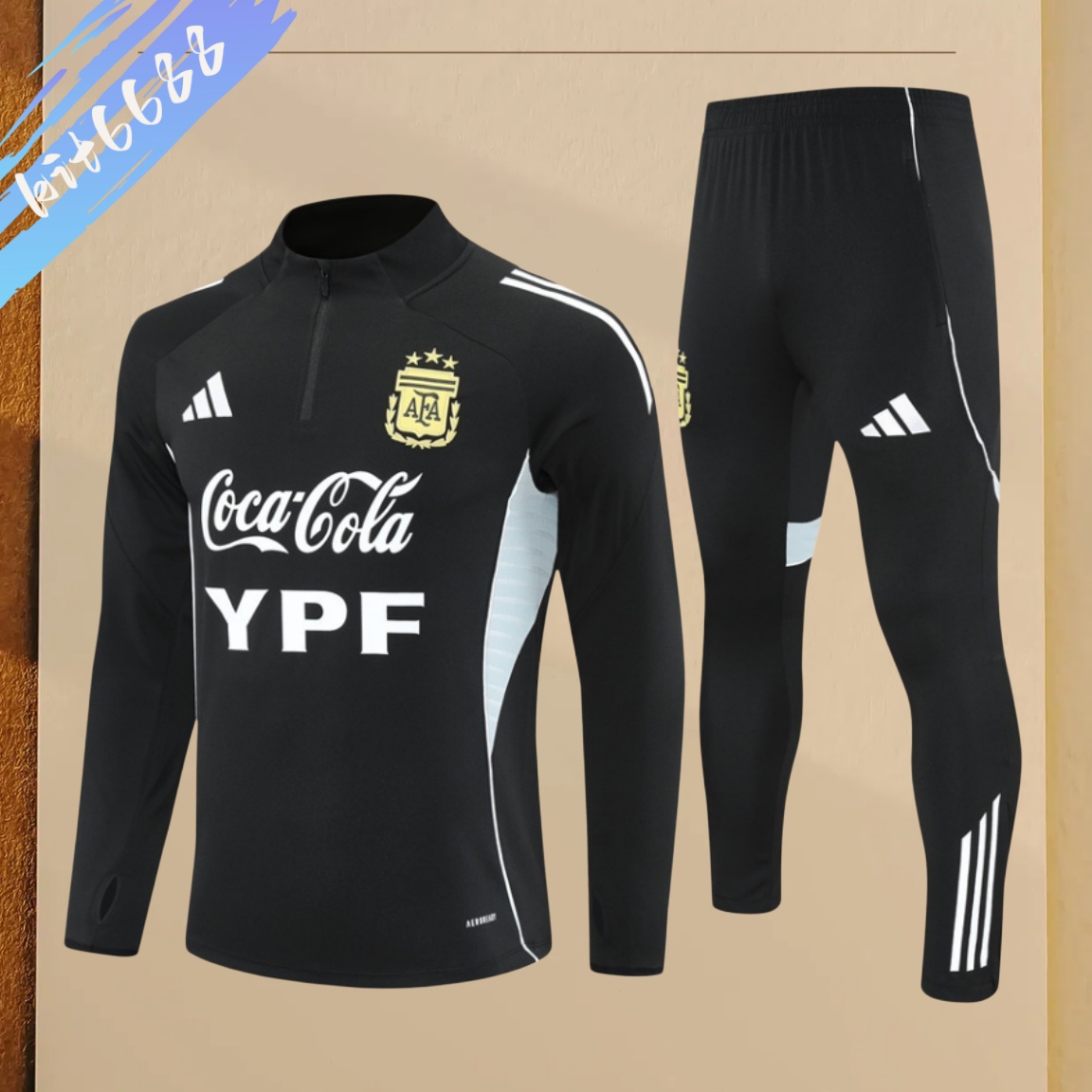 2026/2027 Argentina Half Zip Training Clothes (Adult Kids Kit)