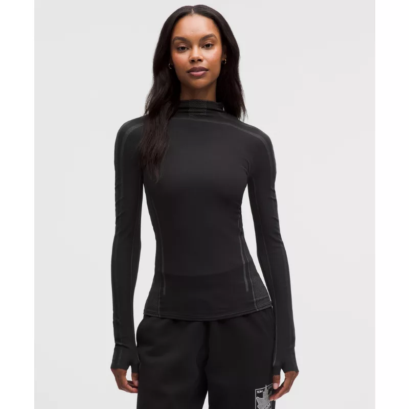Team Canada Women's Seamless Mockneck Base Layer COC Logo