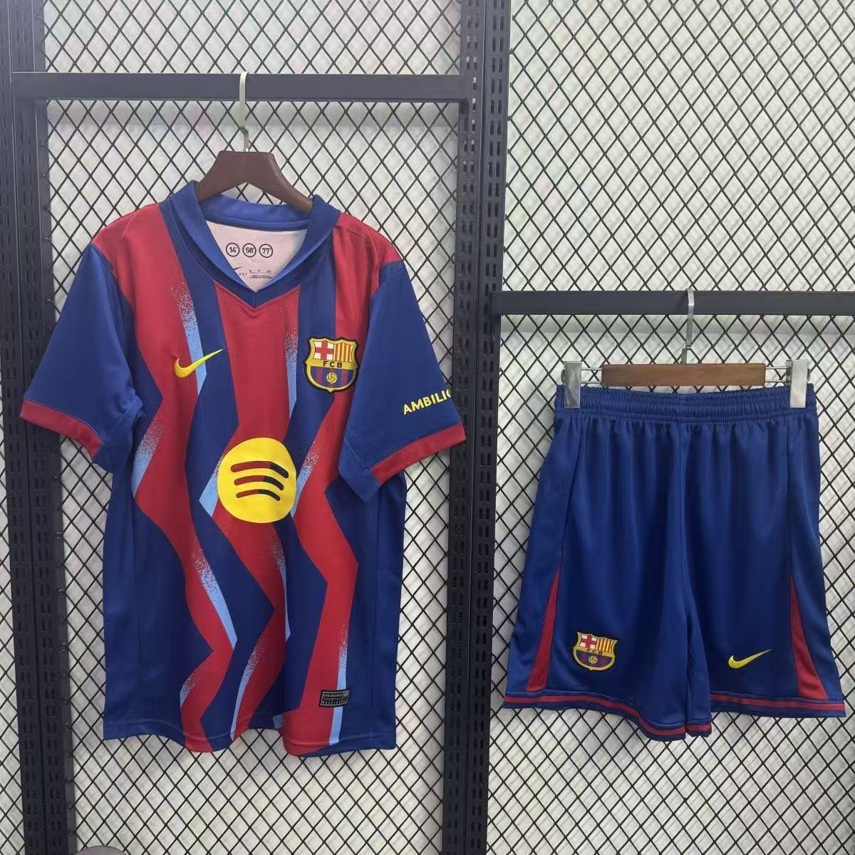 25/26 Barcelona three guest short sleeved set