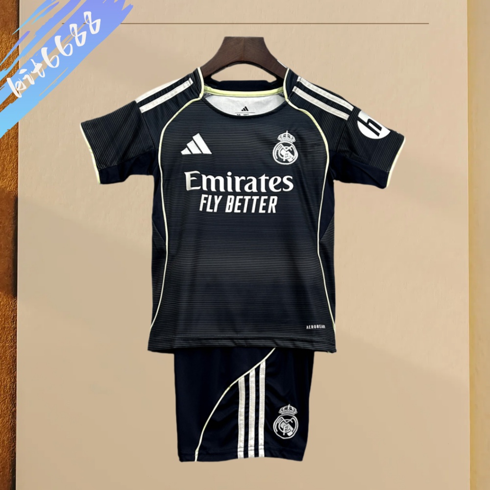 2025/2026 Real Madrid Away Football Shirts (Adult Kids Kit socks)
