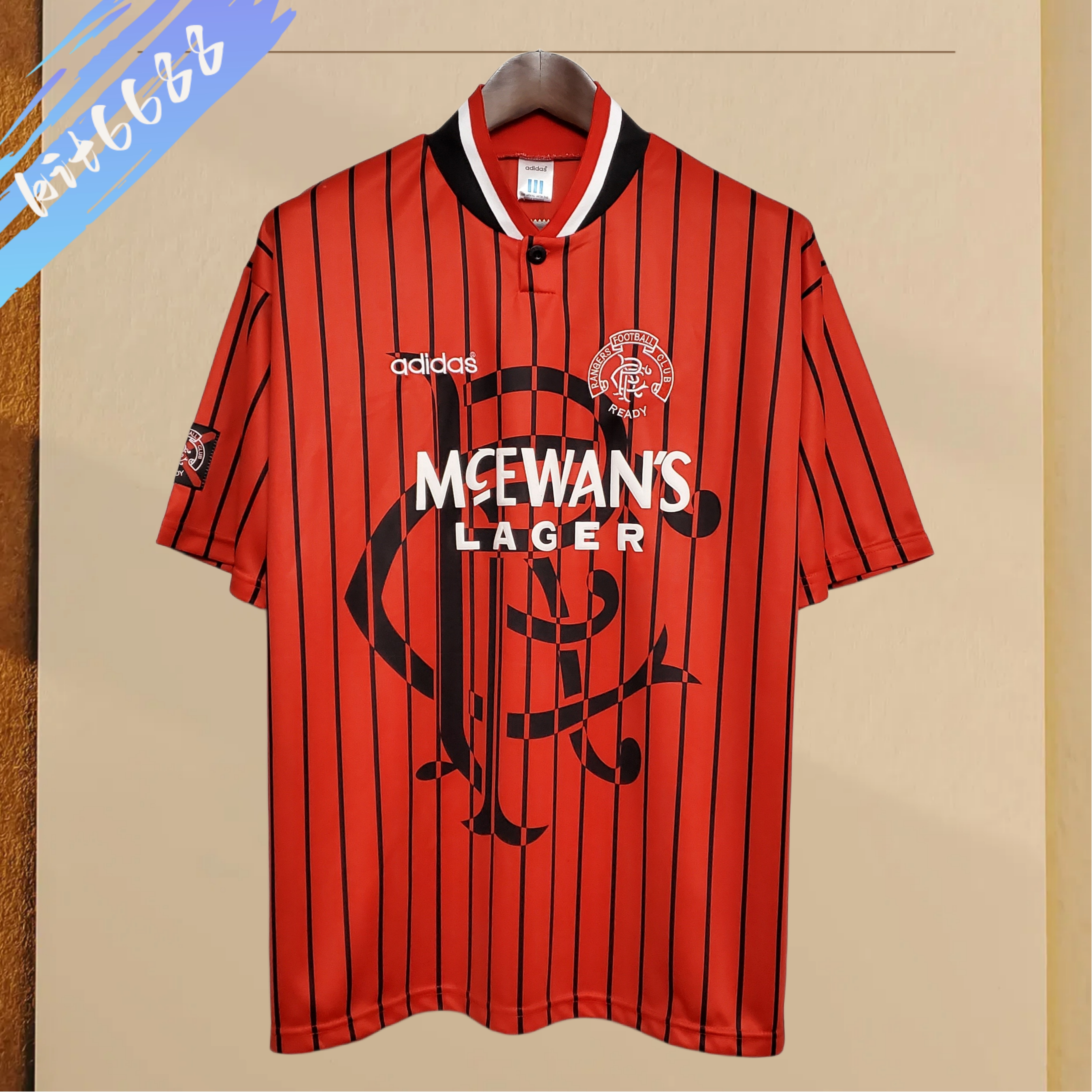1994/1995 Glasgow Rangers Away Retro Football Shirt