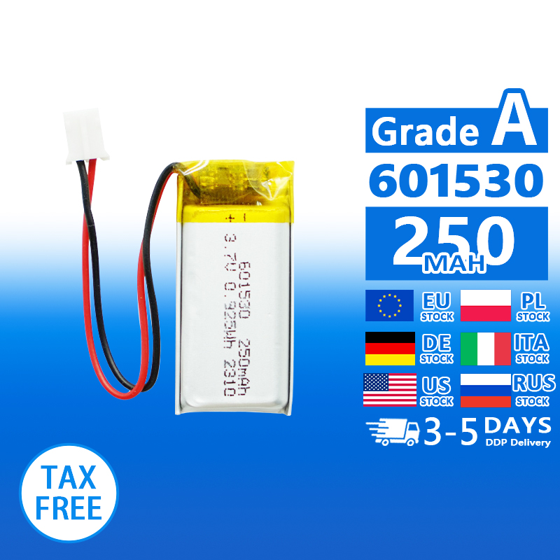 Pouch Lithium Ion Batteries 601530 601550 3.7v 250mAh 500mAh