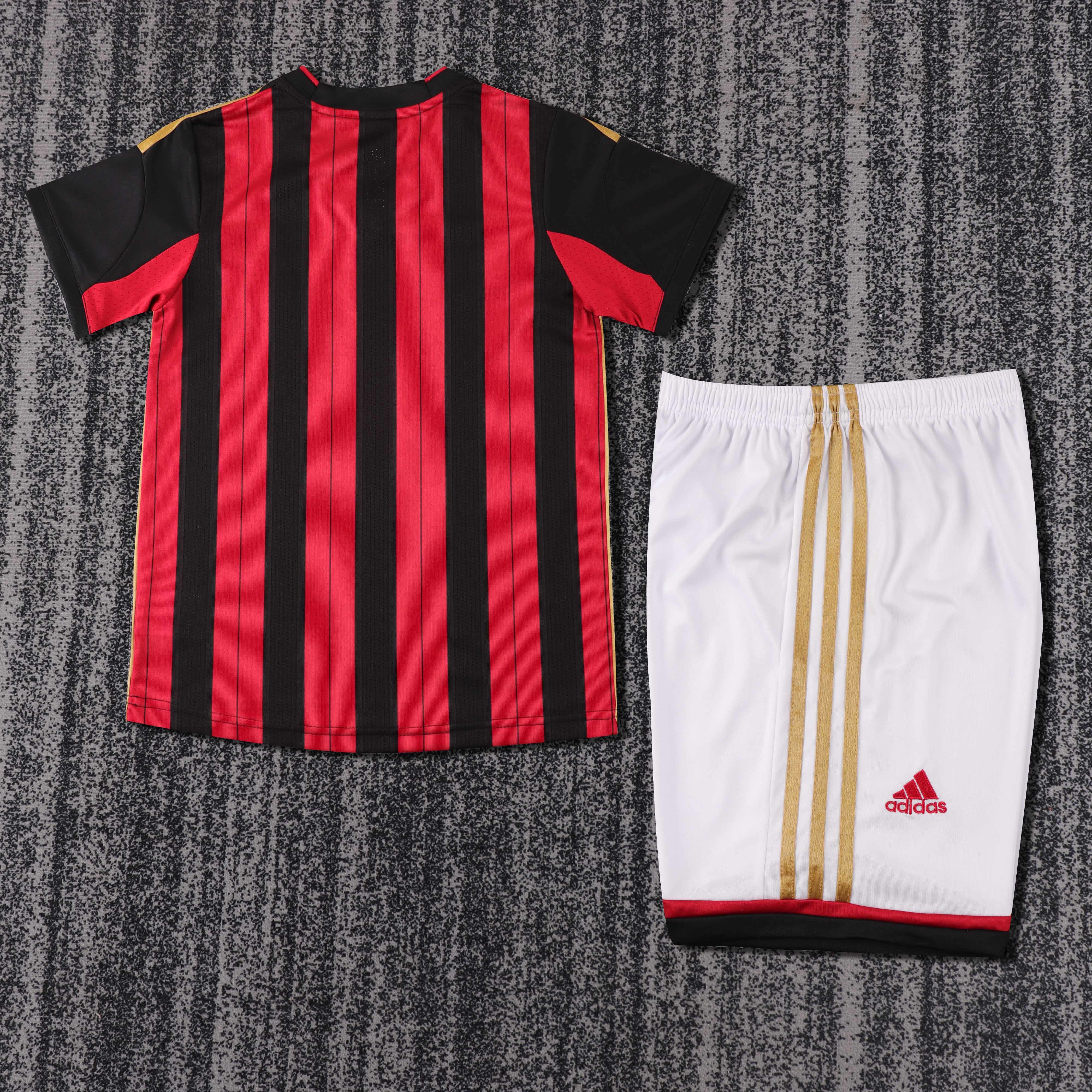 2013/2014 AC Milan home Retro Football Jersey (Kids Kit)