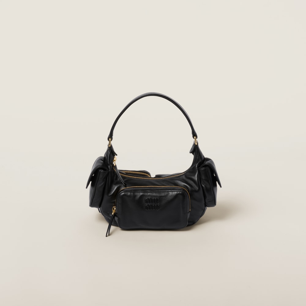 Nappa leather Pocket bag Black