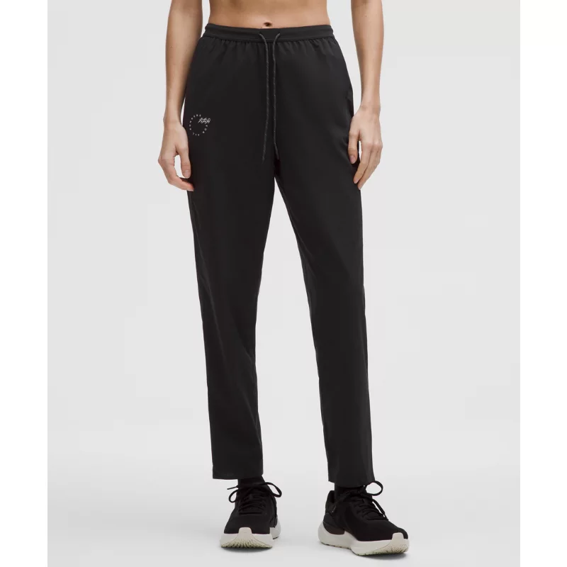 Mile Maker Run Crew Graphic High-Rise Track Pant