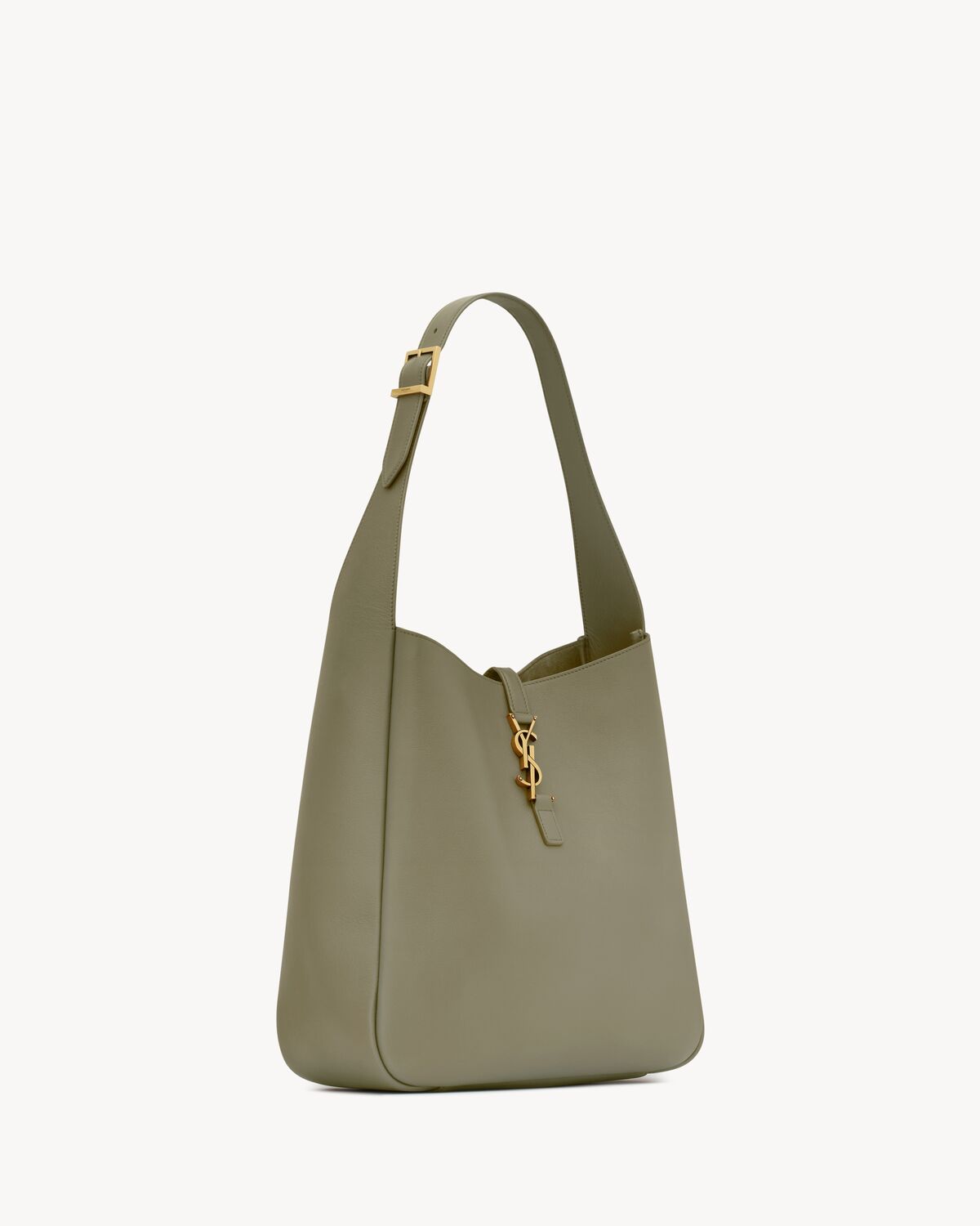 le 5 à 7 supple large in grained leather STRONG MOSS