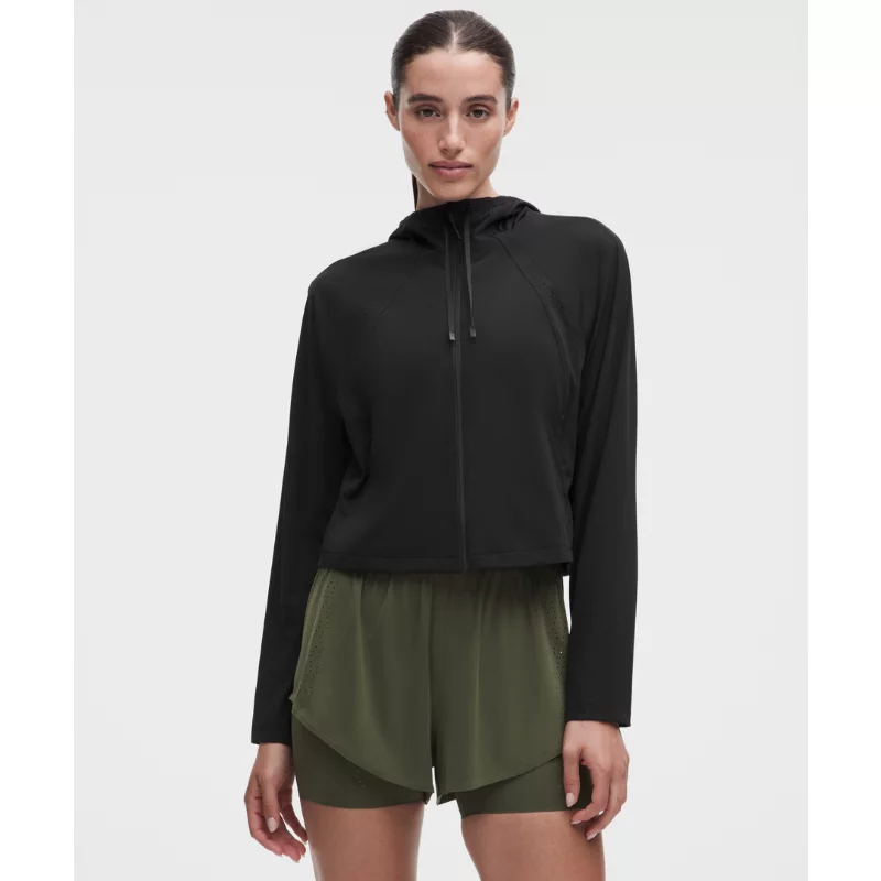 Sleek Perforated Running Jacket