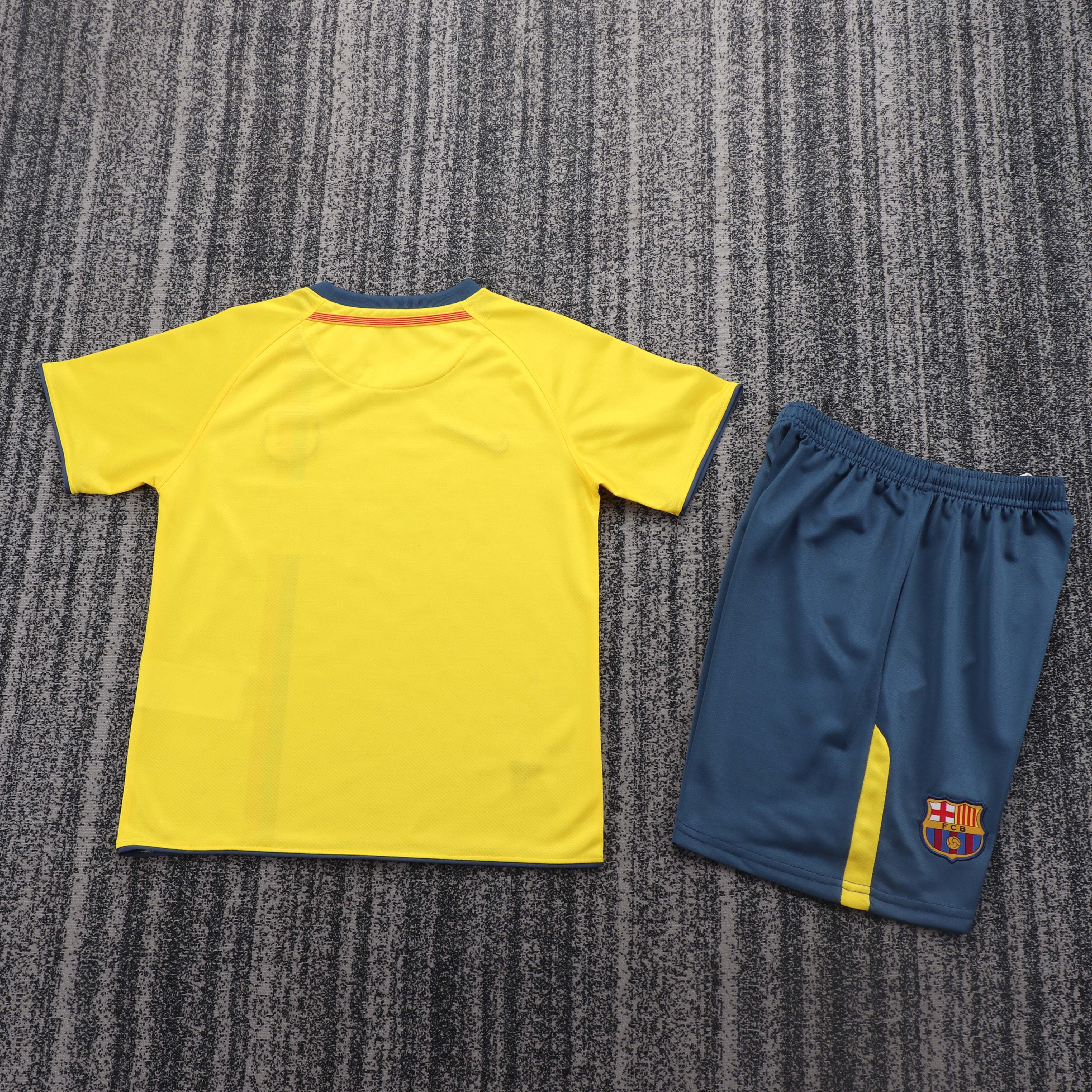 2008/2009 Barcelona Away Retro Kids Kit(Kids Kit)