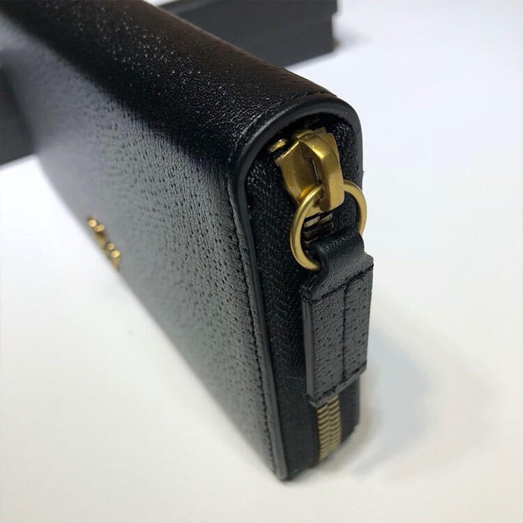 Gucci Animalier leather zip around wallet