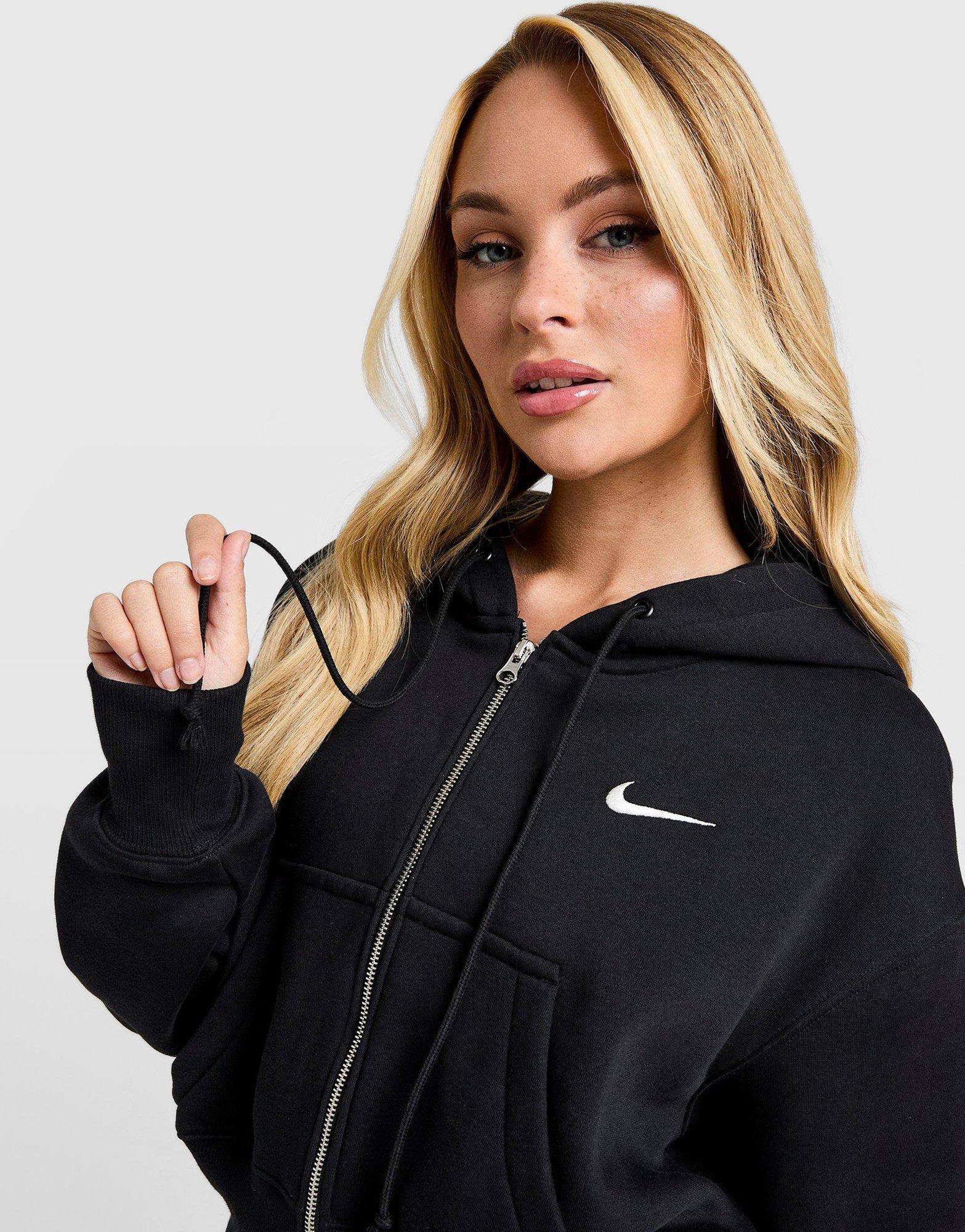 Nike Phoenix Crop Full Zip Hoodie Damen