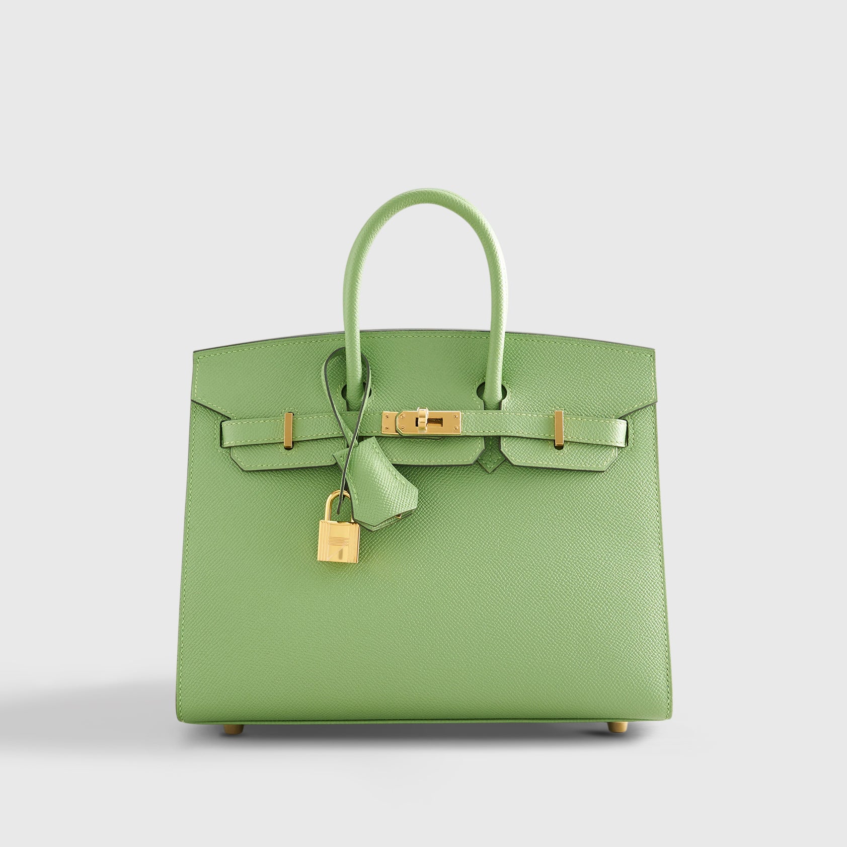 Hermès Birkin 25 Epsom Vert Criquet Gold Hardware Sellier