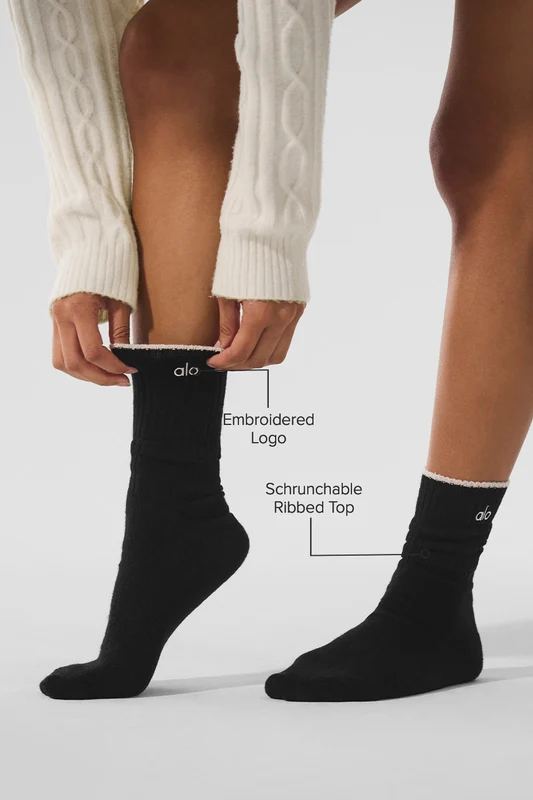 Unisex Wool Cashmere Light Frosted Sock