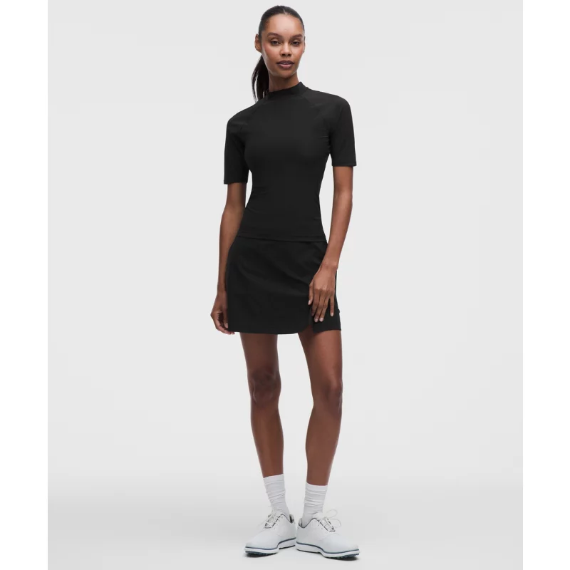 Lightweight Mockneck Short-Sleeve Shirt