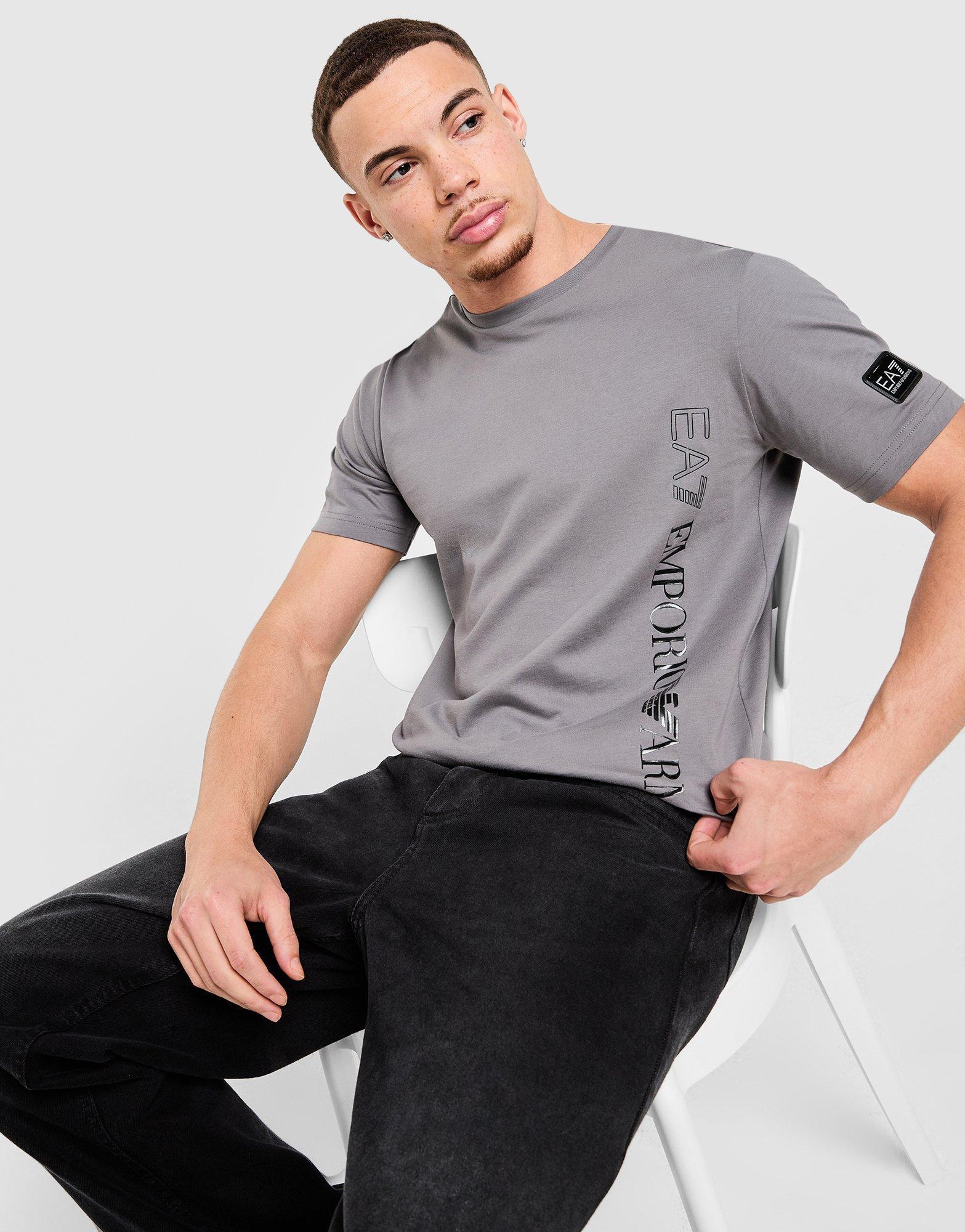 EA7 Emporio Armani Badge Vertical Logo T-Shirt
