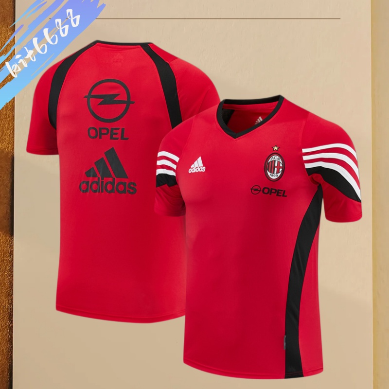 03/04 AC Milan retro training suit short sleeved football shirt