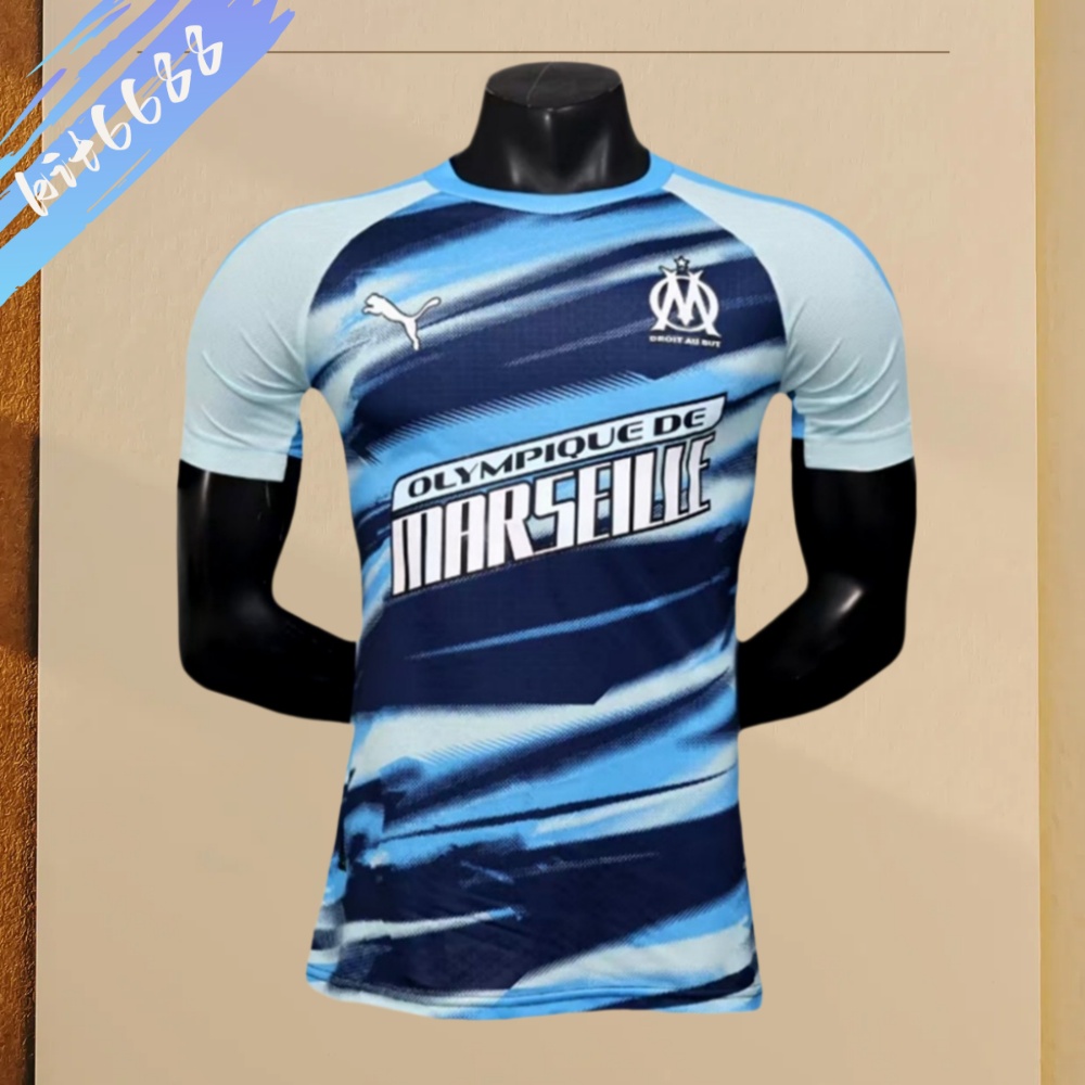 2025/2026 Marseille pre-match training football shirt (playerEdition)