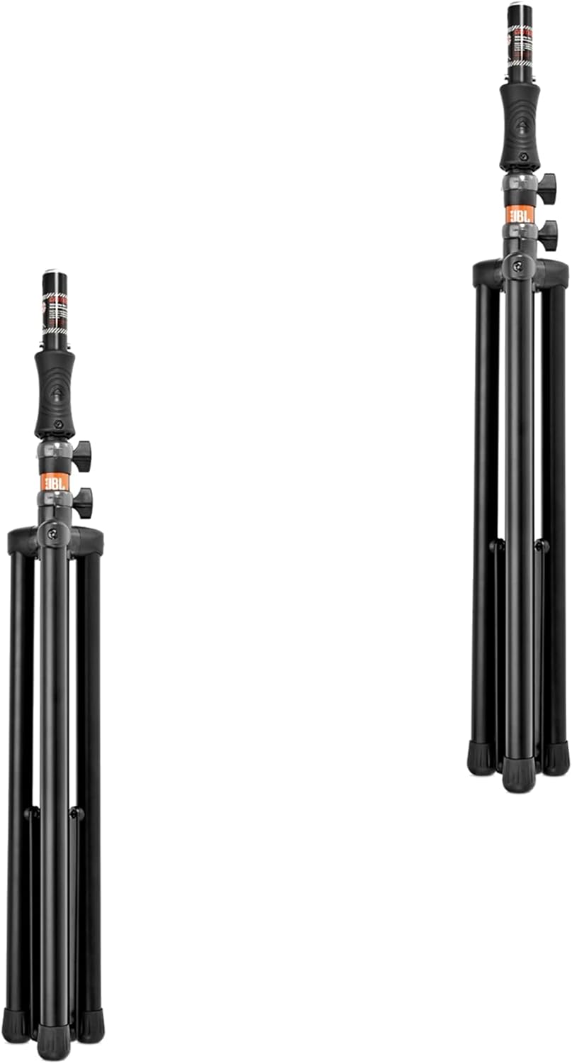 JBL Professional JBLTRIPOD Gas Assist Aluminum Tripod Stand with Integrated Speaker Adapter. One Pair