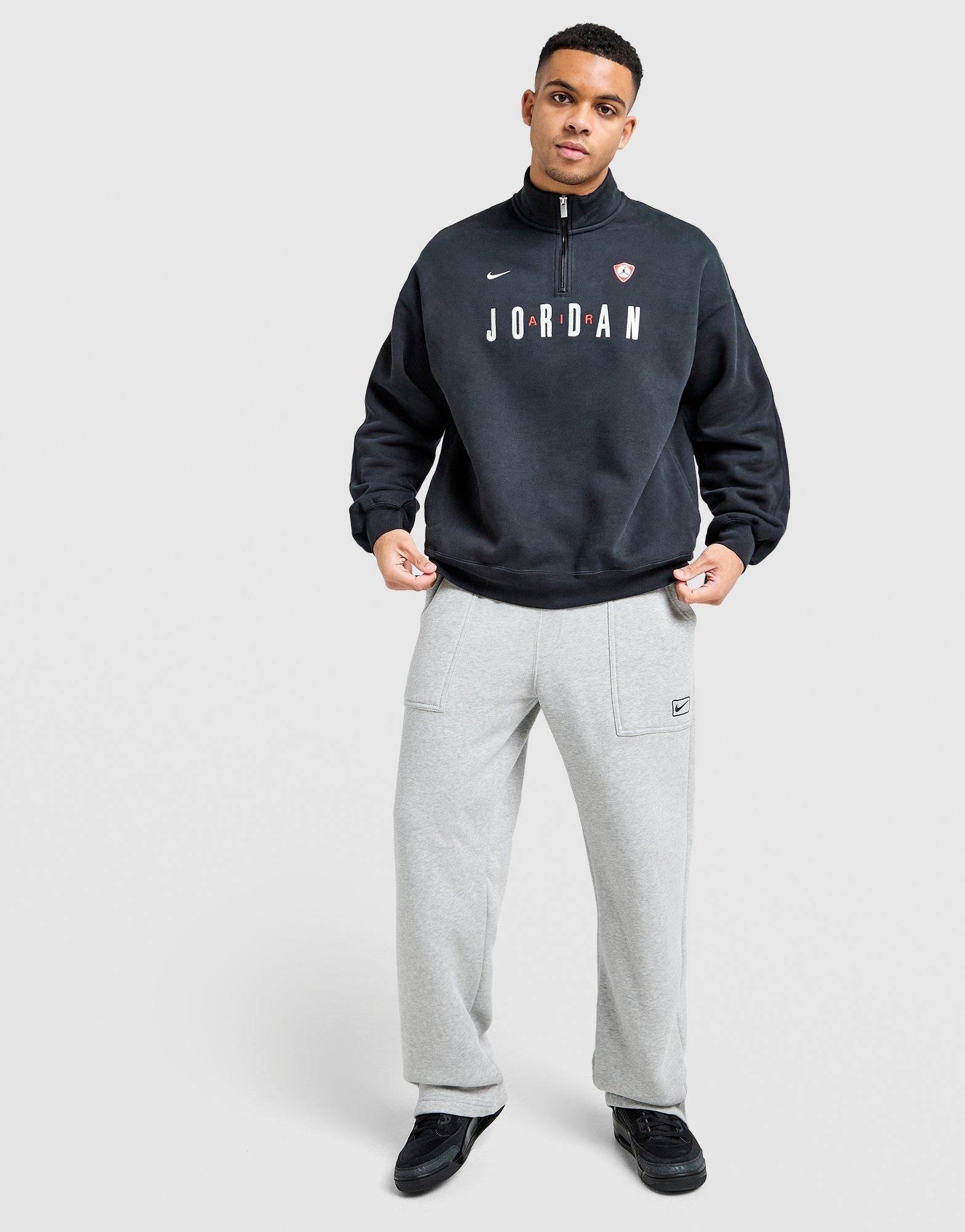 Jordan Flight Graphic 1/2 Zip Fleece Top
