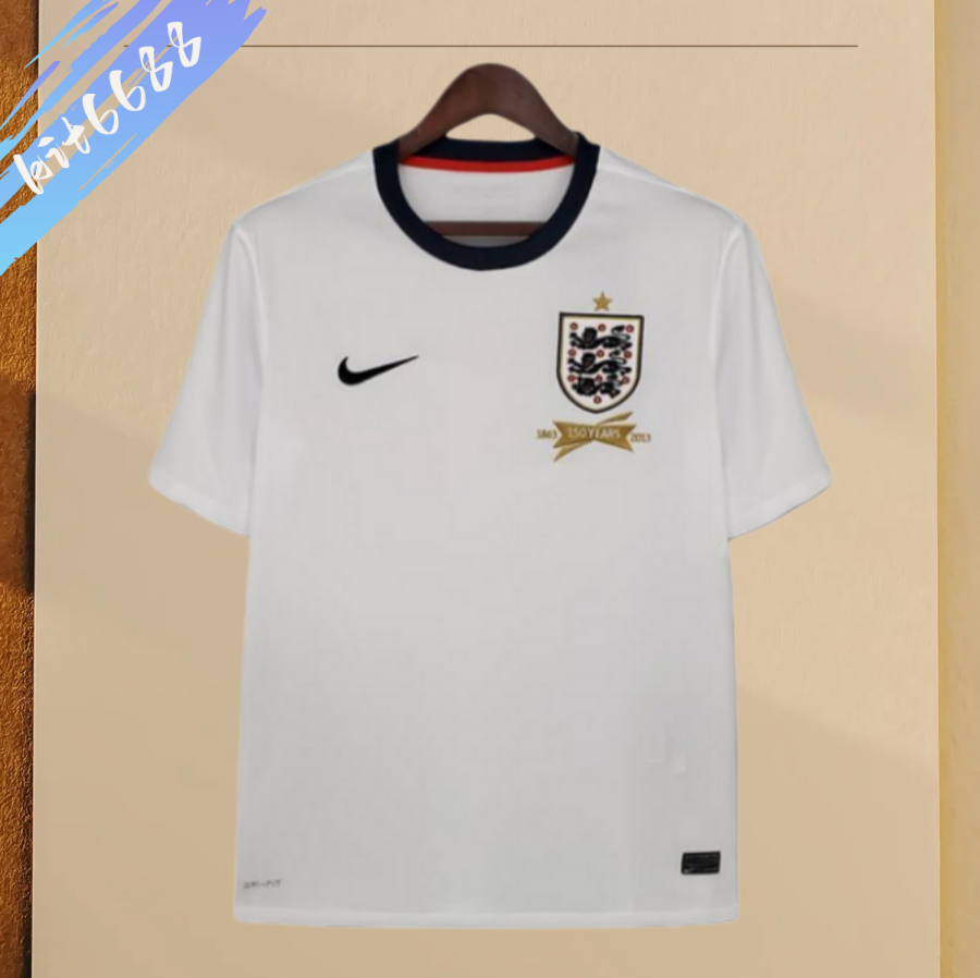 2013 England home  Retro Football Soccer jerseys