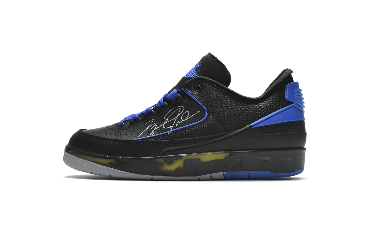 Jordan 2 Retro Low SP Off-White Black Blue DJ4375-004