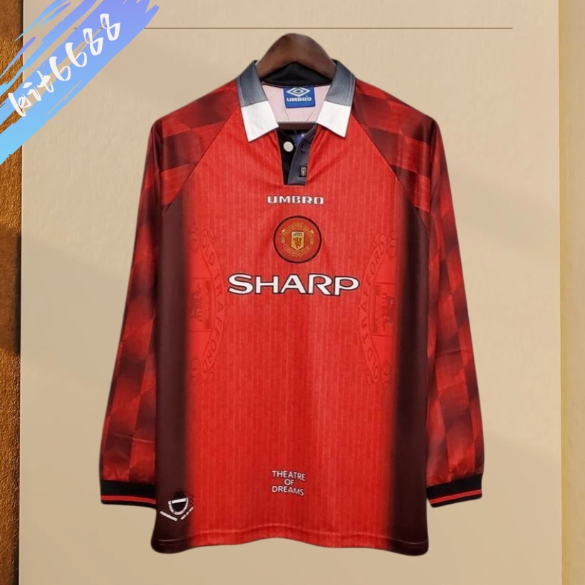 96/97 Manchester United home long sleeved retro football jersey